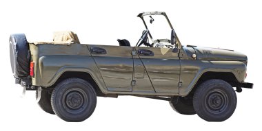 askeri vintage cabriolet otomobil