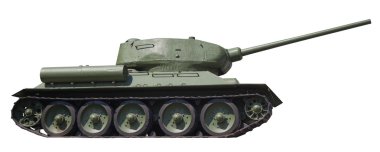 Retro tank t-34, izole bir Tarih
