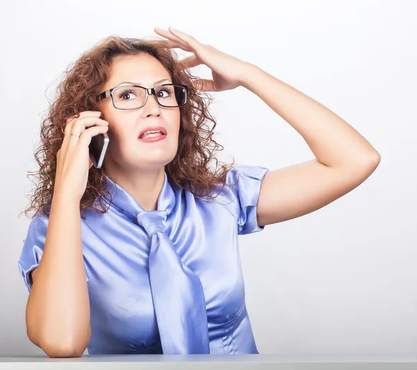 Rimuginando emozioni bella ragazza — Foto Stock