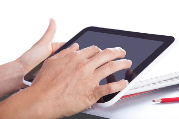 Tablet in the hands — Stock Photo, Image