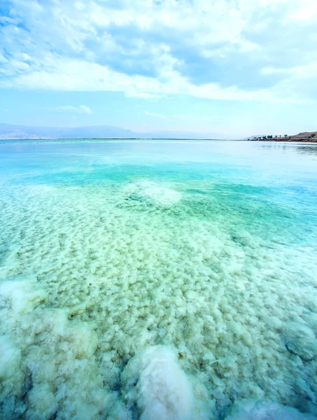 Paisaje acuático Mar Muerto en Israel — Foto de Stock