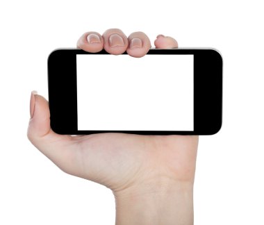 hareket eden telefon içinde izole el