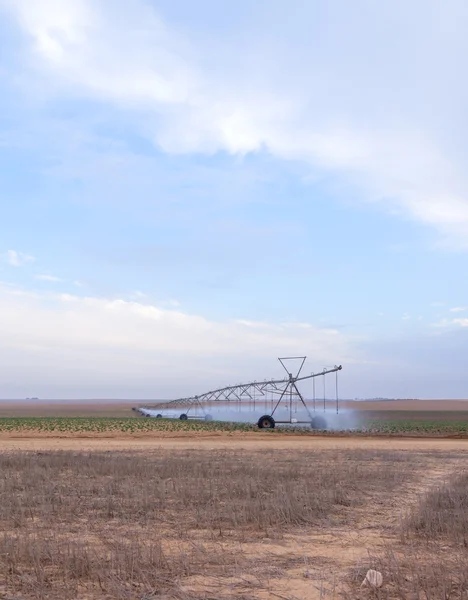 Grandes sistemas de riego de campo — Foto de Stock