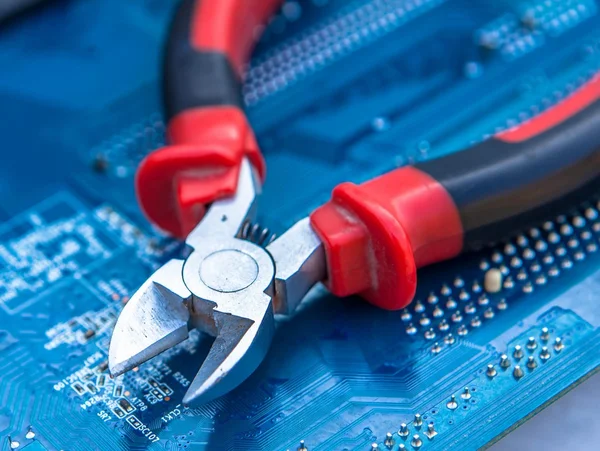 Electronics repair and service of networks — Stockfoto