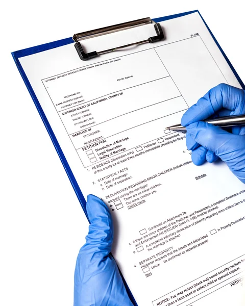 Entry in the medical record — Stock Photo, Image