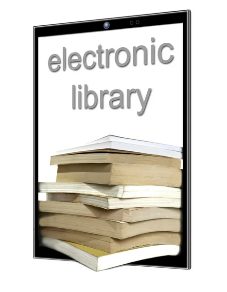 Um grande número de e-books — Fotografia de Stock