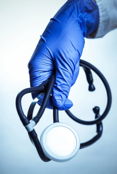 Ενδοσκόπιο, ο γιατρός χέρι — Φωτογραφία Αρχείου