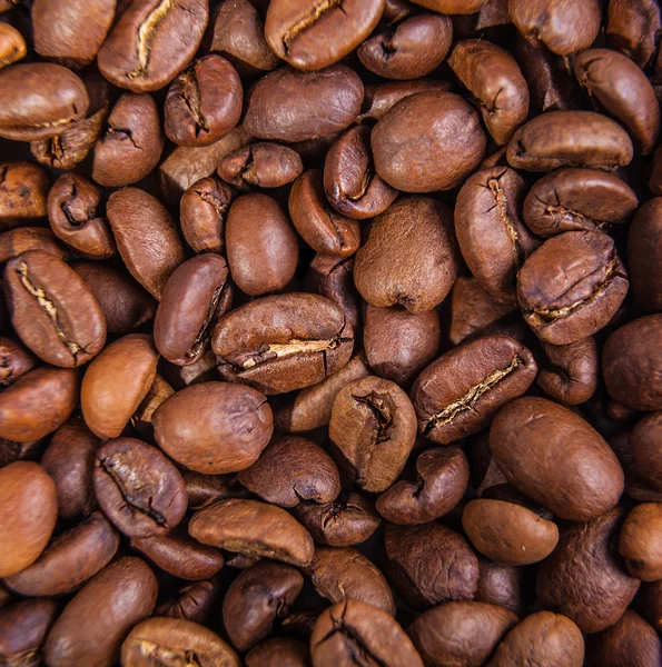 Appetitliche Körner schwarzen Kaffees — Stockfoto