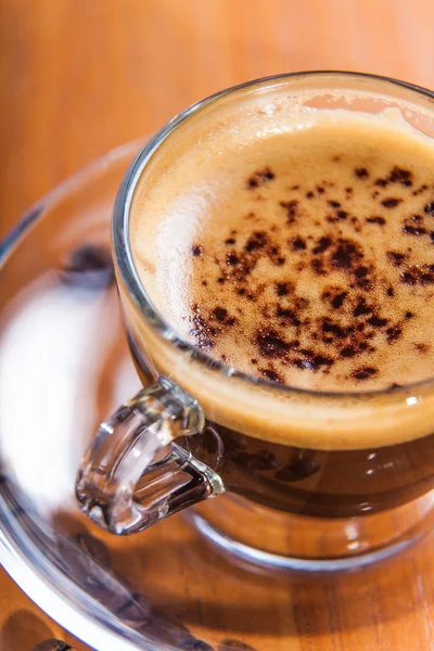 Invigorating coffee with crema — Stock Photo, Image