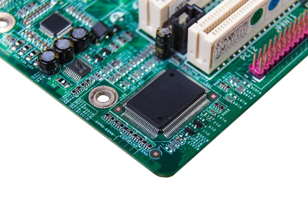 Part of the electronic board computer — Stock Photo, Image