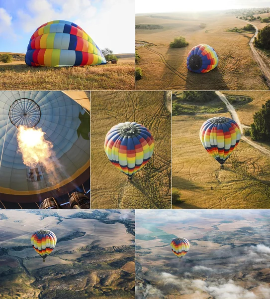 Uppsättning av flygande ballonger — Stockfoto