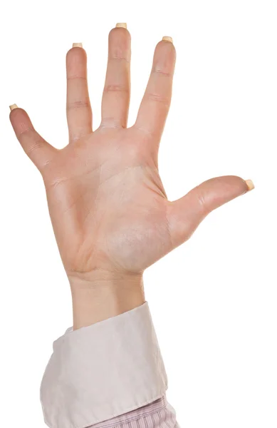 Erhobene Hand — Stockfoto