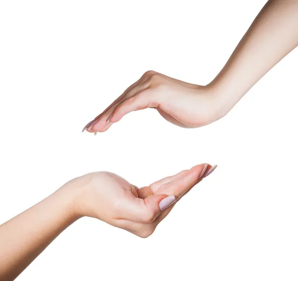 Hands one above the other — Stock Photo, Image