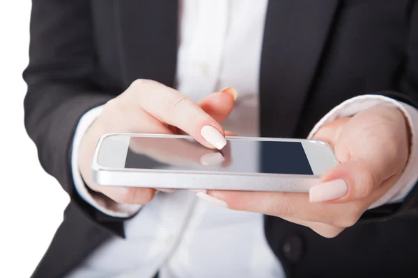 Arbeiter mit Telefon — Stockfoto