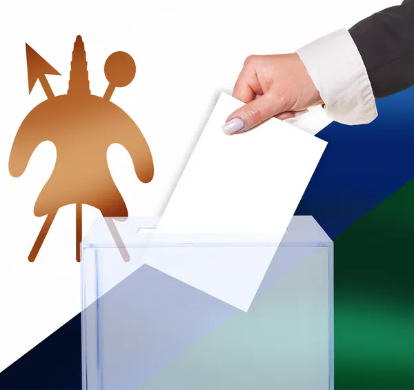 Voto elettorale a scrutinio segreto — Foto Stock