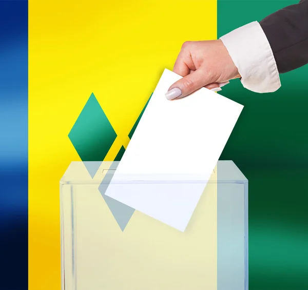 Vote électoral par bulletin de vote — Photo