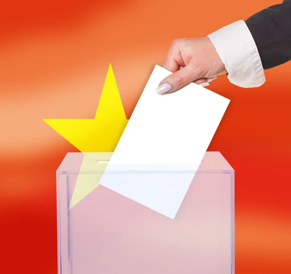 Voto elettorale a scrutinio segreto — Foto Stock