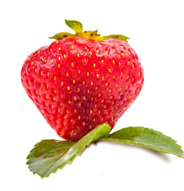 yaprakları ile çilek