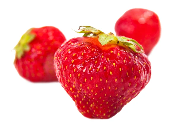 Bright light glowing strawberries — Stock Photo, Image