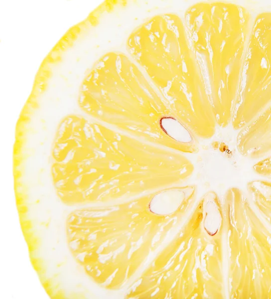 Primer plano rodaja de limón —  Fotos de Stock