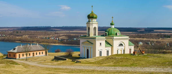 Khotyn Ukraina Mars 2022 Med Khotyn Fästning Befästningskomplex Khotyn Stad — Stockfoto