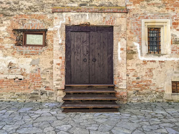 Puertas Antiguas Arquitectura Antiguo Castillo — Foto de Stock