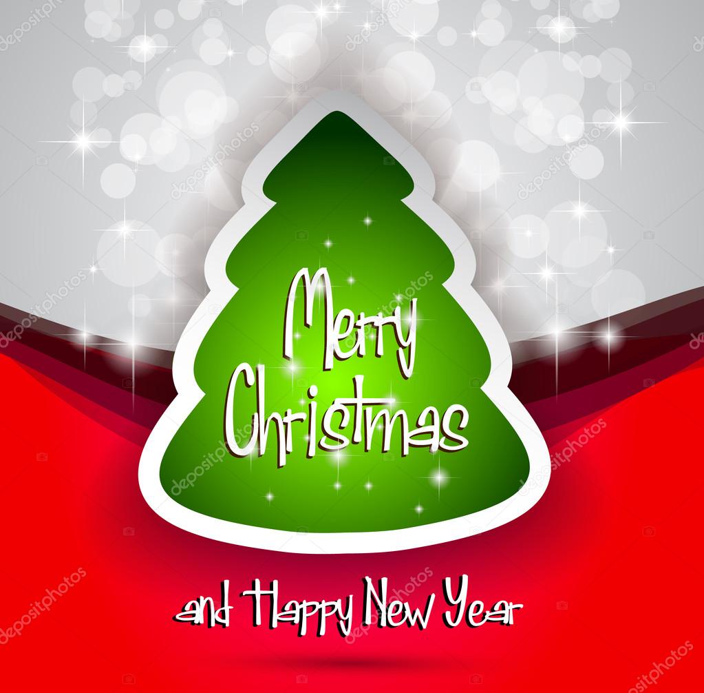 Elegan Klasik Natal brosur dengan pohon Stok Vektor Elegan Klasik Natal brosur dengan pohon Stok Vektor