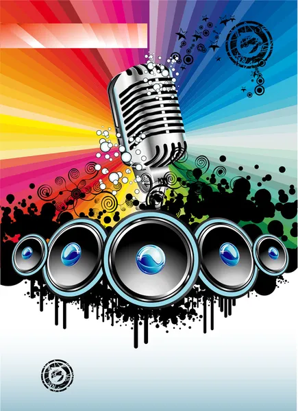 Music Event Background — Stock Vector
