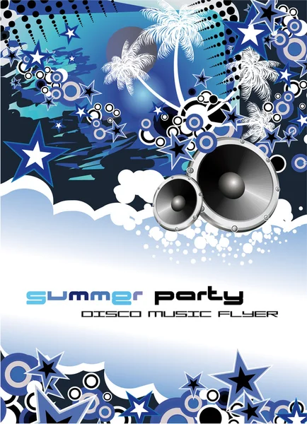 Evento musical Discoteque Flyer — Vector de stock