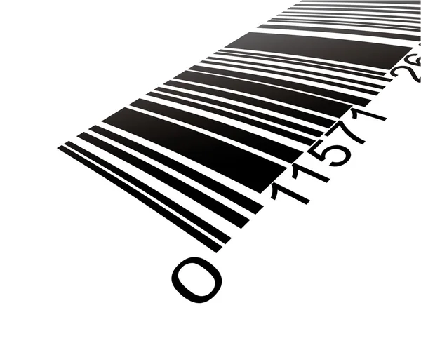 Barcode aus nächster Nähe — Stockvektor