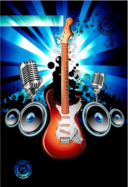 elektro gitar müzik arka plan