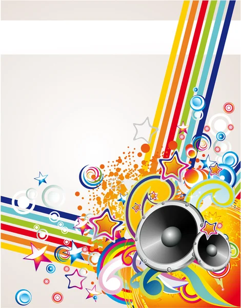 Music Colorful Abstract Background — Stock Vector