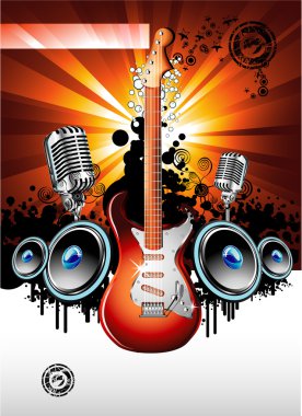elektro gitar arka plan