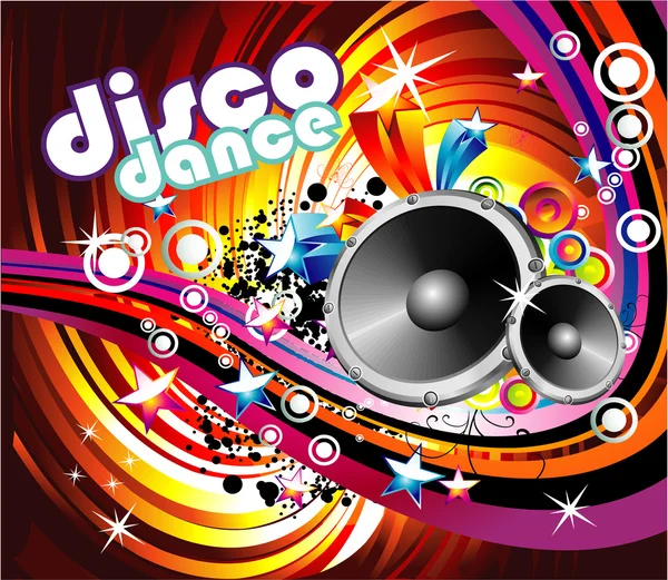 Disco tánc háttér — Stock Vector