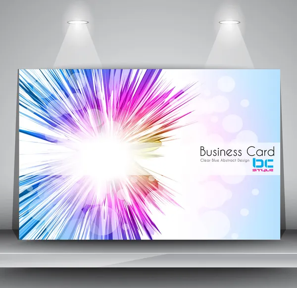 Šablona návrhu s elegantní business card — Stockový vektor