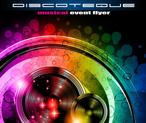 Folheto de discoteca — Vetor de Stock