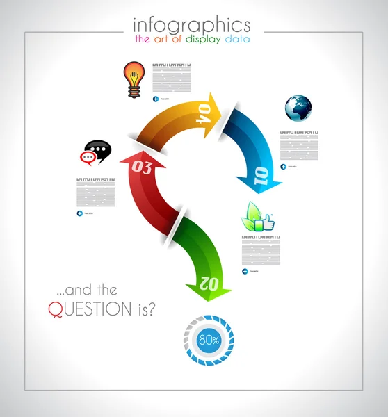 Design infográfico - geometria original — Vetor de Stock