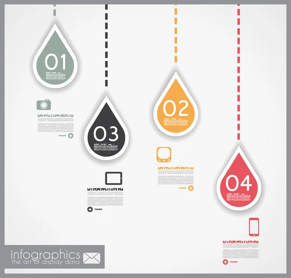 Infographic σχεδιασμός - Αρχική geometrics — Διανυσματικό Αρχείο