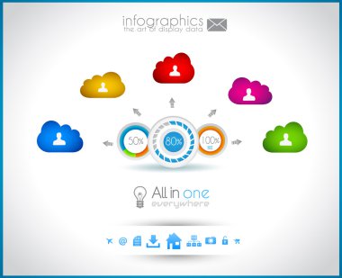 Infographic tasarım - orijinal geometrics
