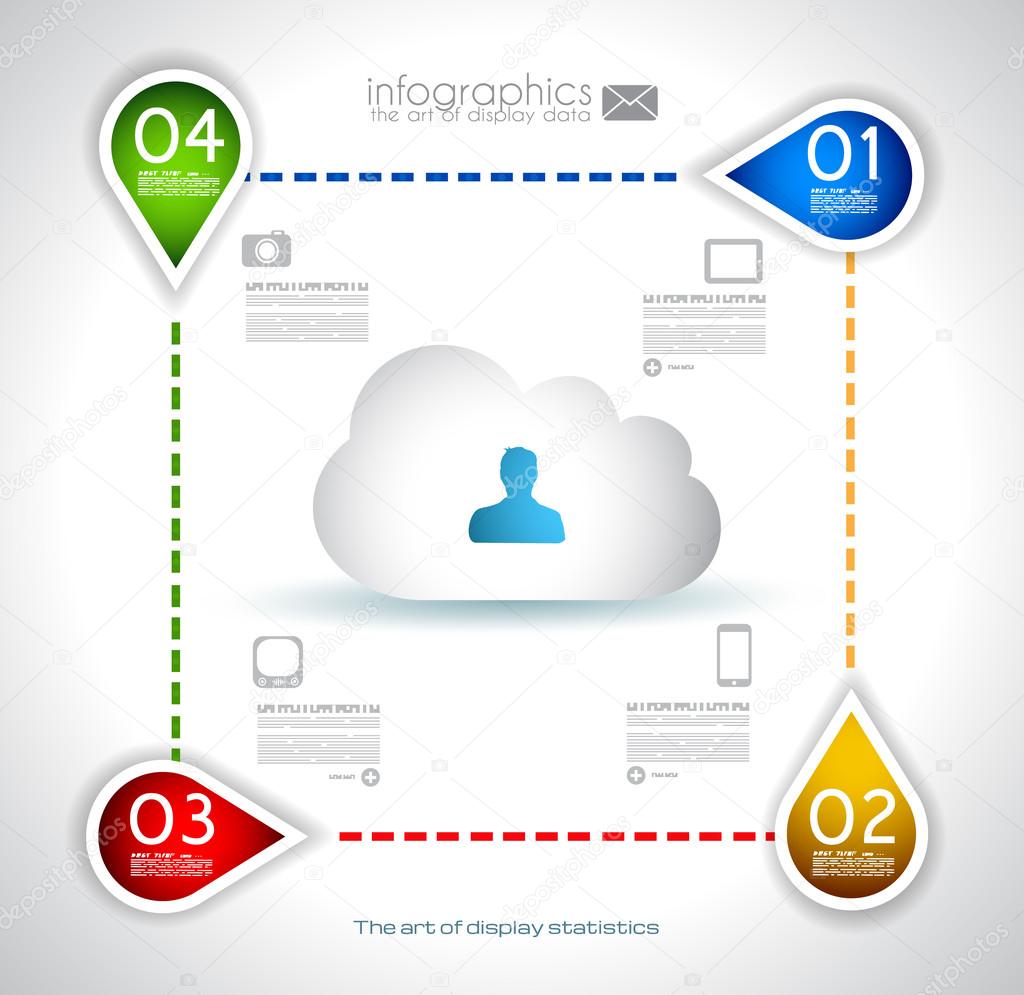 Infographic design - original geometrics