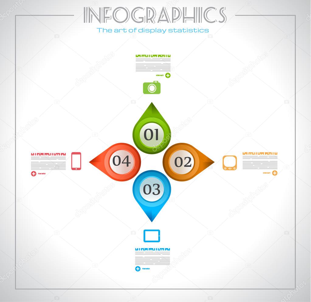 Infographic design - original geometrics