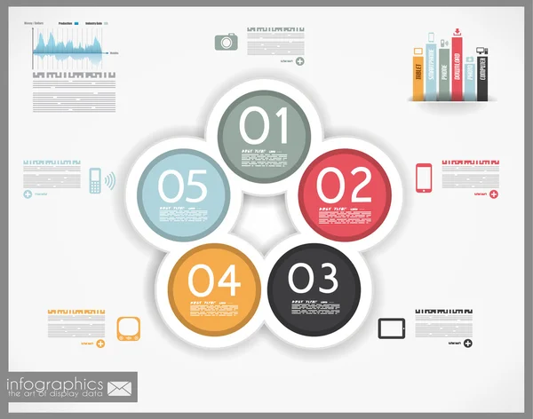 Infographic design pro hodnocení produktu — Stockový vektor