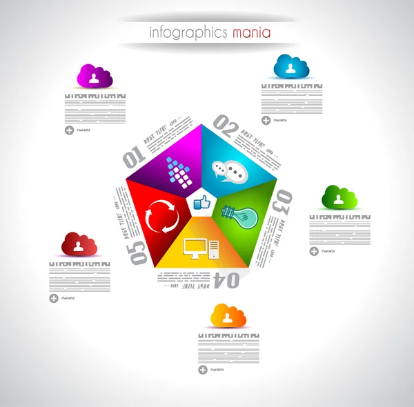 Diseño infográfico para el ranking de productos — Archivo Imágenes Vectoriales