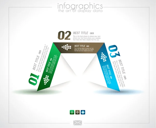 Conception infographique pour le classement des produits — Image vectorielle