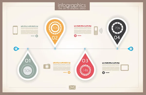 उत्पाद रैंकिंग के लिए इन्फोग्राफिक डिजाइन — स्टॉक वेक्टर