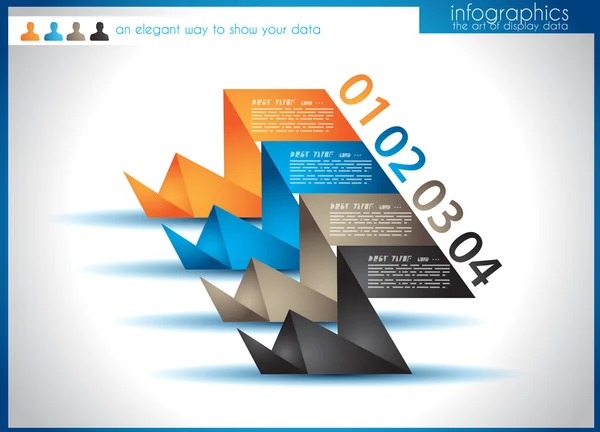 Infographic template for statistic data visualization. — Stock Vector