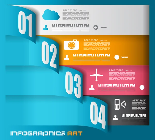 Modelo de design infográfico - Data Display — Vetor de Stock