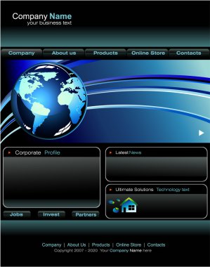 iş web sitesi şablonu