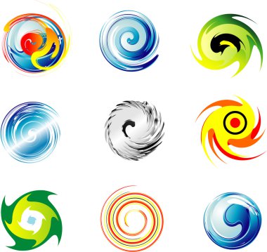 Detaylı soyut tasarım öğeleri