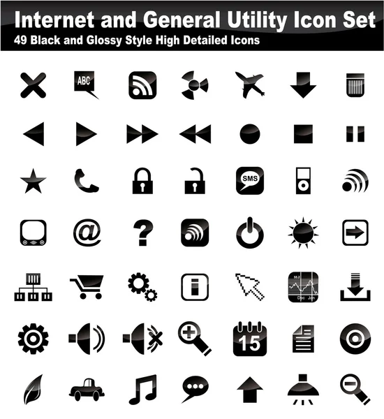 Ensemble d'icônes utilitaire Web — Image vectorielle